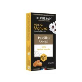 HERBESAN Miel de manuka IAA 10+ 8 pastilles gorge