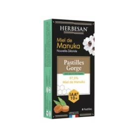 HERBESAN 97,5% miel de manuka IAA 10+ 8 pastilles gorge