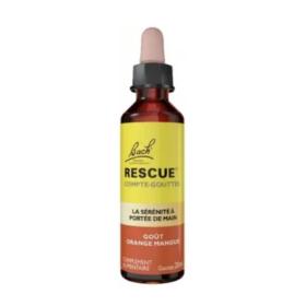 RESCUE Bach compte-gouttes goût orange mangue 20ml