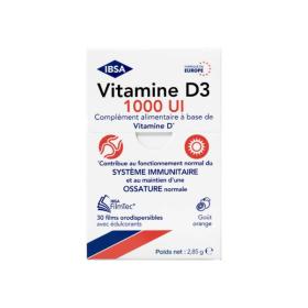 IBSA Pharma Vitamine D3 1000 UI 30 films orodispersibles