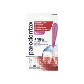 PARODONTAX 6 brossettes interdentaires ISO 0 0,4mm
