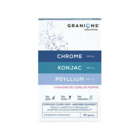 GRANIONS Chrome konjac psyllium 60 gélules