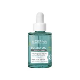 A-DERMA Biology AC night-peel sérum peau neuve bio 30ml