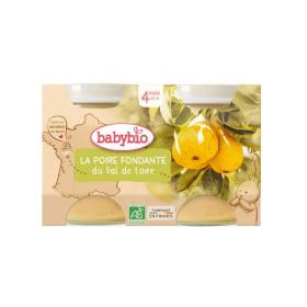 BABYBIO La poire fondante bio 4 mois et + 2 pots 130g