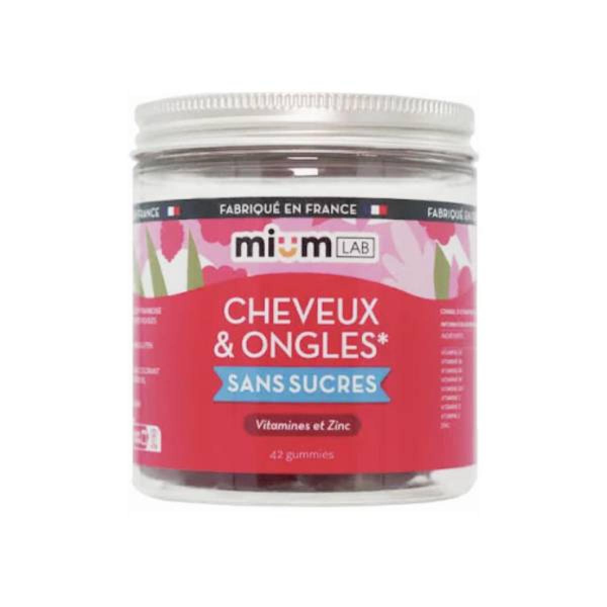 MIUM LAB Cheveux et ongles sans sucres 42 gummies Parapharmacie — free download
