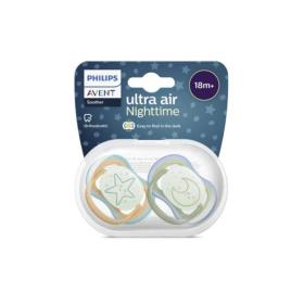 AVENT 2 sucettes ultra air night 18mois+