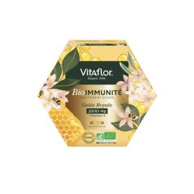 VITAFLOR BioImmunité gelée royale 2500mg + vitamine D 20 ampoules