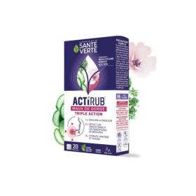 SANTE VERTE Actirub maux de gorge triple action 20 pastilles