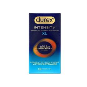 DUREX Intensity sans latex chaleur corporelle partagée 10 préservatifs XL