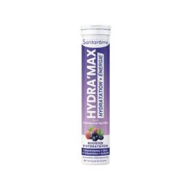 SANTAROME Hydra'max booster d'hydratation framboise-myrtille 20 pastilles effervescentes