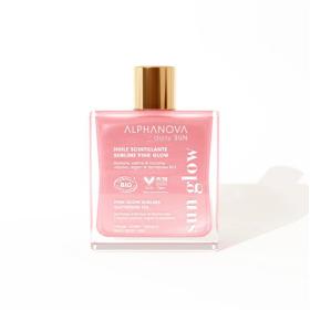 ALPHANOVA Daily sun huile scintillante sublime pink glow 50ml