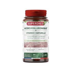 SUPER DIET Acide hyaluronique & vitamine C naturelle 90 Gélules