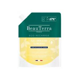 BEAUTERRA Gel douche surgras jasmin éco-recharge 1L