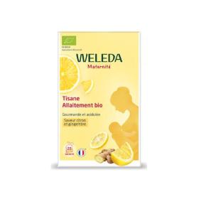 WELEDA Maternité tisane allaitement bio saveur citron et gingembre 20 sachets