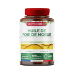 SUPER DIET Huile de foie de morue 120 capsules