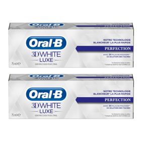 ORAL B 3D white luxe perfection lot 2x75ml