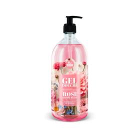 AGETI Les Petits Bains de Provence gel douche rose jasmin blanc 1L