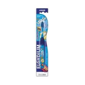 ELGYDIUM Junior brosse à dents splash bleu 7-12 ans