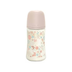 SUAVINEX Wonderland biberon verre tétine symétrique rose 3 mois et + 270ml