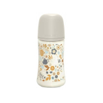 SUAVINEX Wonderland biberon verre tétine symétrique beige 3 mois et + 270ml
