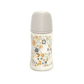SUAVINEX Wonderland biberon verre tétine symétrique beige 3 mois et + 270ml