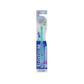 ELGYDIUM Baby brosse à dents souple bleu 0-2ans