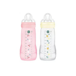 MAM Easy active 2 biberons 6 mois et + pearl/berry 330ml