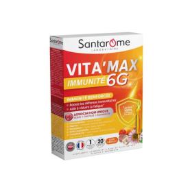SANTAROME Vita'Max immunité 6G 20 ampoules