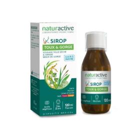 NATURACTIVE Sirop toux & gorge sans sucre 120ml