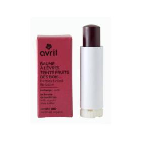 AVRIL BEAUTÉ Baume à lèvres teinté bio parfum fruits des bois rechargeable