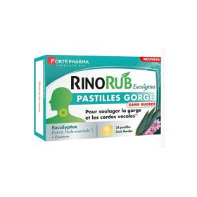 FORTÉ PHARMA RinoRub gorge sans sucres 24 pastilles
