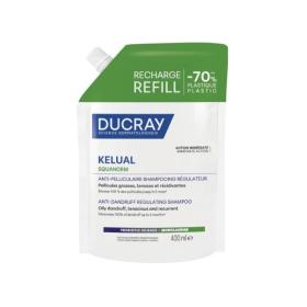 DUCRAY Kelual squarnorm shampooing régulateur anti-pelliculaire éco-recharge 400ml