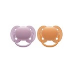 AVENT Ultra soft 2 sucettes orthodontiques orange mauve 6-18 mois