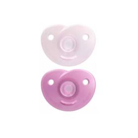 AVENT Soothie 2 sucettes orthodontiques rose 0-6 mois