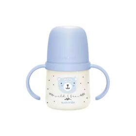 SUAVINEX Night & day biberon bec souple avec anses 150ml bleu 6 mois et +