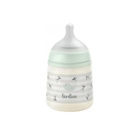 SUAVINEX Birdies biberon tétine symétrique débit lent vert 0 mois et + 150ml