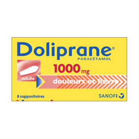 DOLIPRANE Adultes 1000mg 8 suppositoires