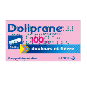 DOLIPRANE 100mg 10 suppositoires