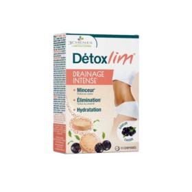 LES 3 CHÊNES Détoxlim drainage intense cassis 15 comprimés effervescents