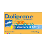 DOLIPRANE 200mg 10 suppositoires