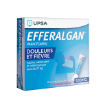 EFFERALGAN 500mg vanille-fraise granulés 16 sachets