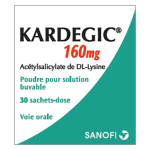 SANOFI Kardegic 160 mg poudre pour solution buvable 30 sachets