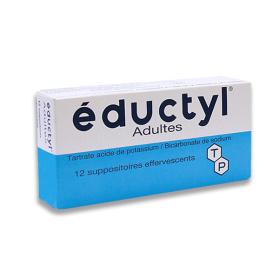 TECHNI-PHARMA Eductyl adultes 12 suppositoires effervescents