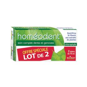 BOIRON Homéodent soin complet dents et gencives chlorophylle lot 2x75ml