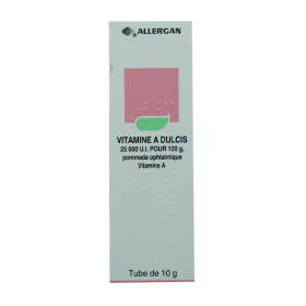 ALLERGAN Vitamine A dulcis 25 000 U.I. pour 100g pommade ophtalmique tube 10g