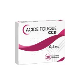C.C.D Acide folique 0,4 mg 30 comprimés