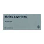 BAYER Biotine 5mg 60 comprimés