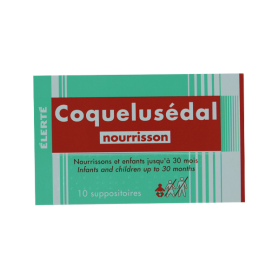 ELERTE Coquelusedal nourrissons 10 suppositoires