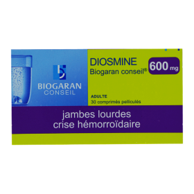 BIOGARAN Diosmine 600mg 30 comprimés pelliculés