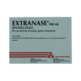 ROTTAPHARM Extranase 900nk 80 comprimés enrobés gastro-résistants